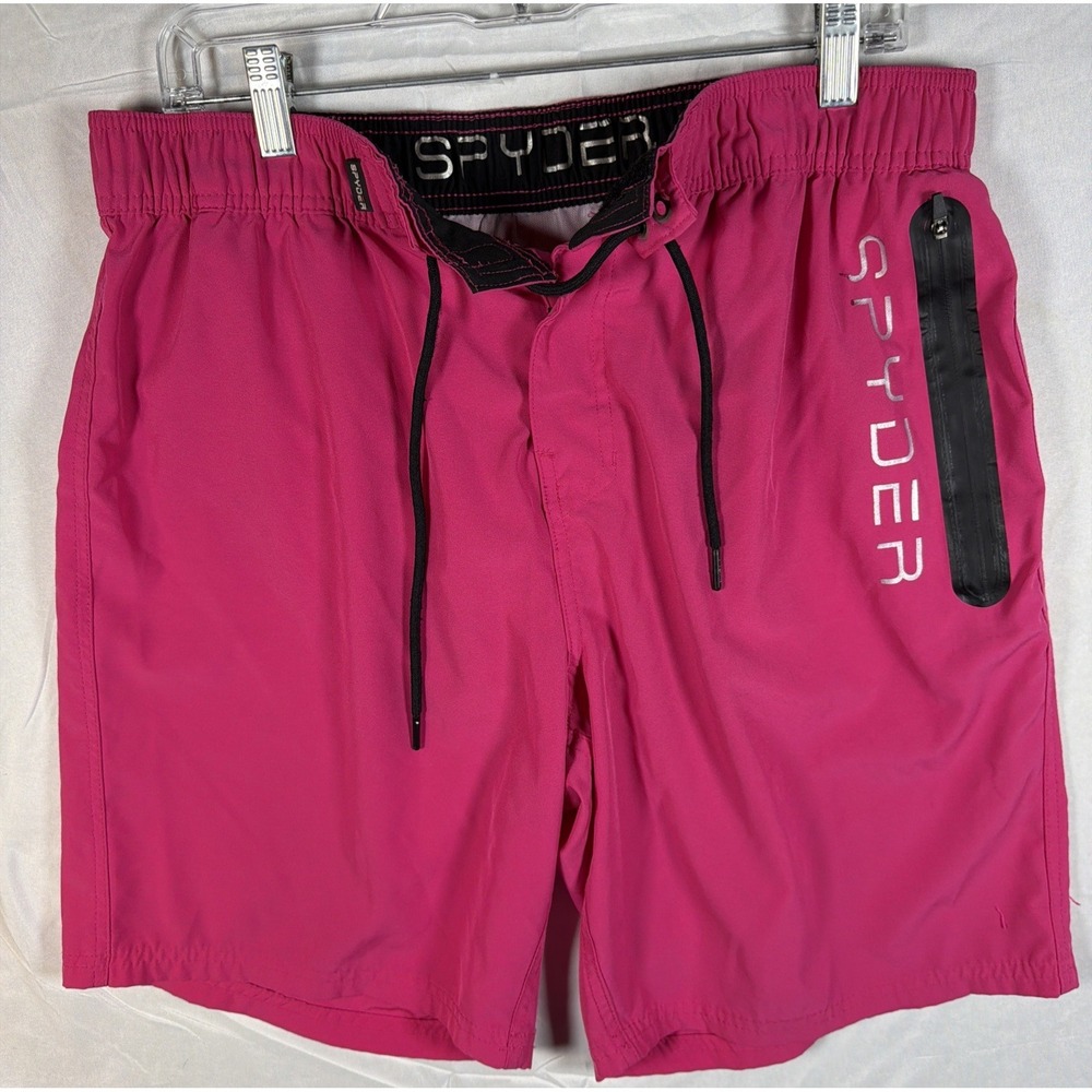 Spyder XL Swim Mens Pink Board Shorts UV Protection Swim Trunks